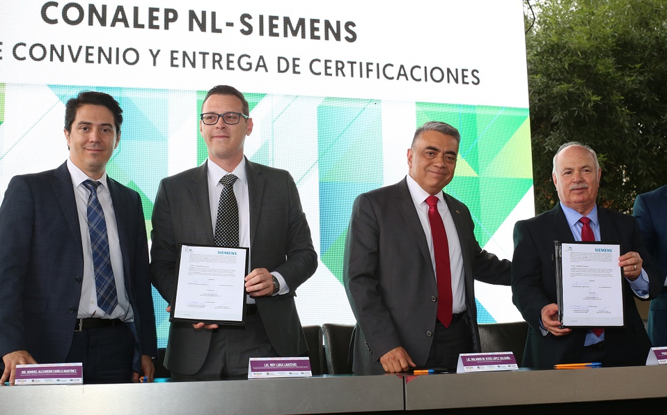 Conalep agrees certification with Siemens