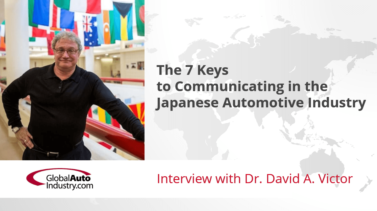 “The 7 Keys to Communicating in the Japanese Automotive Industry”