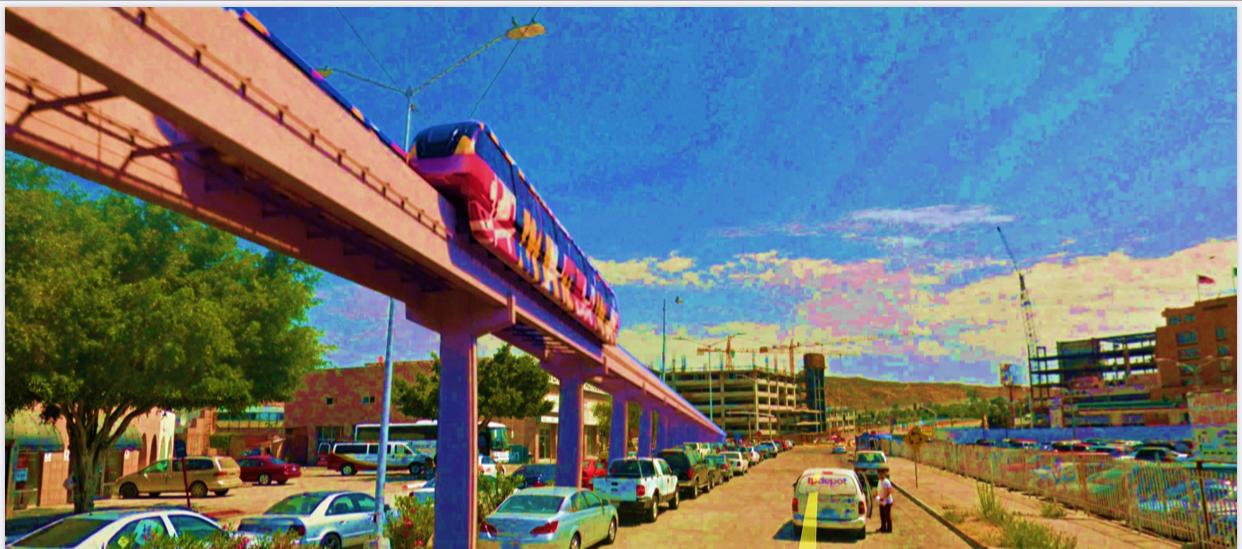 Routes and stations are proposed for the monorail in Tijuana