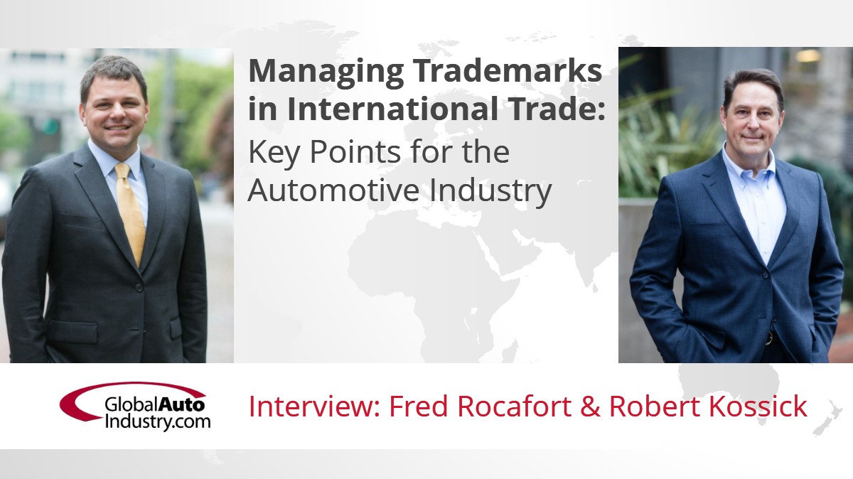 Managing Trademarks in International Trade: Key Points for the Automotive Industry