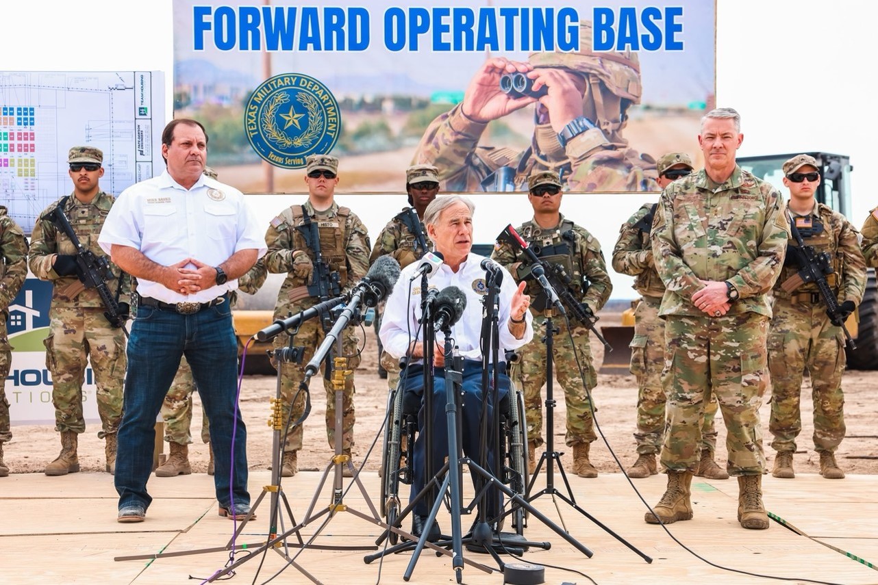 Abbott visits new Eagle Pass forward operating base