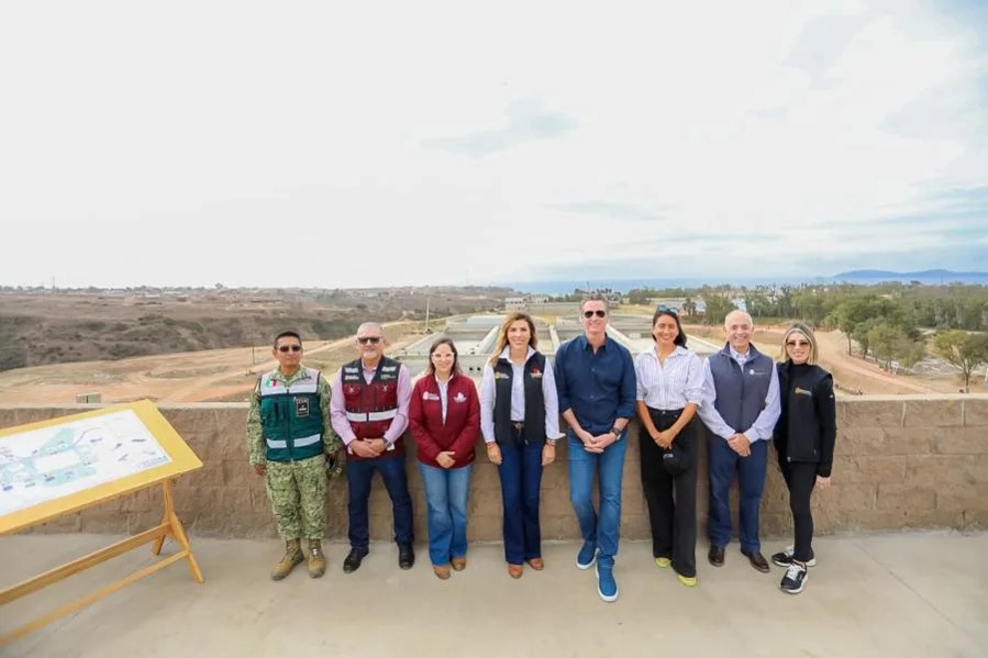 <strong>Newsom visits Tijuana and tours rehabilitation of treatment plant</strong>