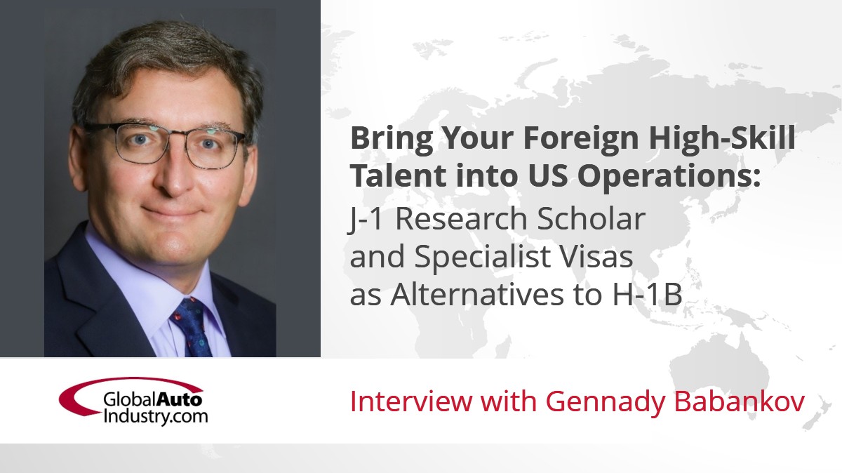 Bring Your Foreign High-Skill Talent into US Operations: J-1 Research Scholar and Specialist Visas as Alternatives to H-1B