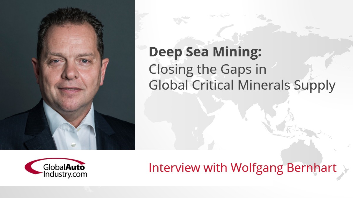Deep Sea Mining: Closing the Gaps in Global Critical Minerals Supply